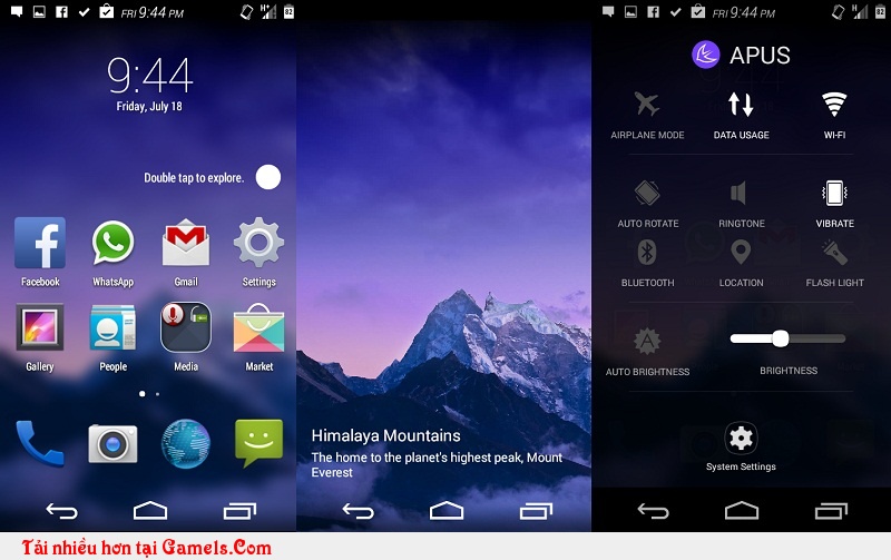 Tải ứng dụng APUS Launcher cho android