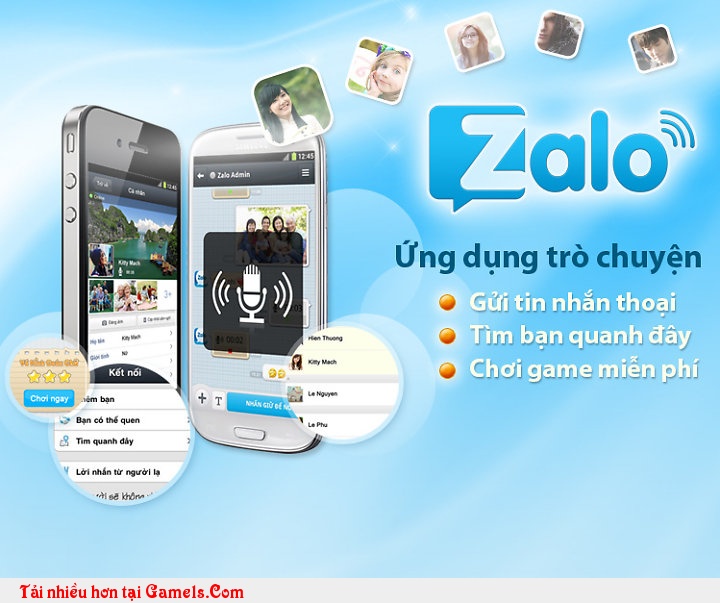 Tải ứng dụng ZALO - Hình nền điện thoại